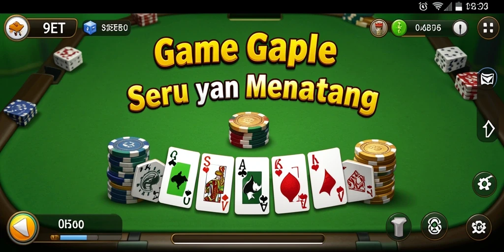 Tangkapan layar gameplay menarik dari game Gaple 9ET.