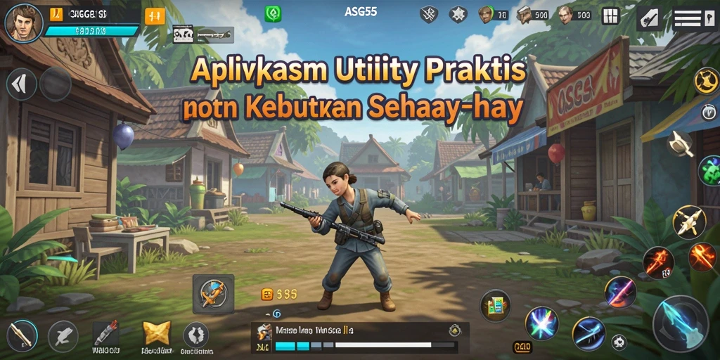 Tampilan utama ASG55 menampilkan dashboard yang sederhana dan fungsional.