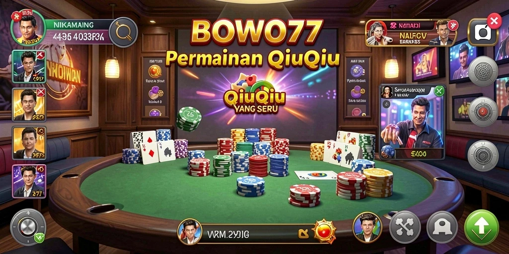 Gameplay QiuQiu yang seru dan interaktif.