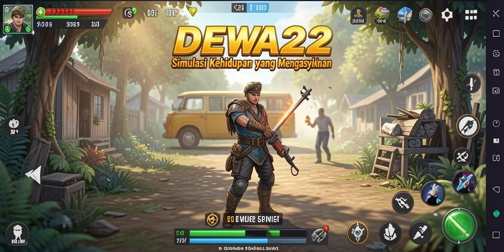 Tampilan gameplay DEWA22 yang menawan dan penuh warna.