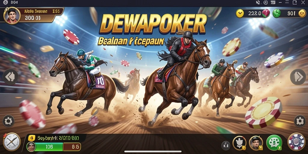 Gameplay menarik dan seru dari DEWAPOKER dengan berbagai trek balapan.