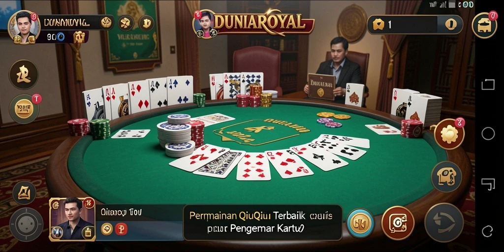 Gameplay mendebarkan DUNIAROYAL saat pemain bersaing.