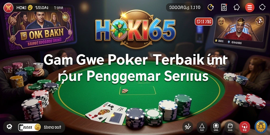 Screenshot gameplay HOKI65 menampilkan aksi seru Poker.