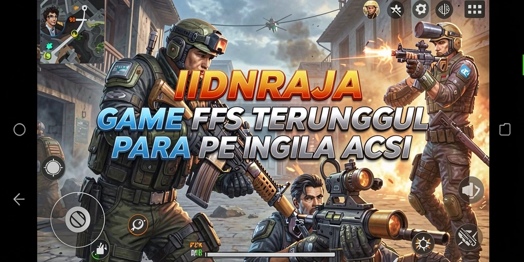 Screenshot utama dari gameplay IDNRAJA yang intens dan mendebarkan.
