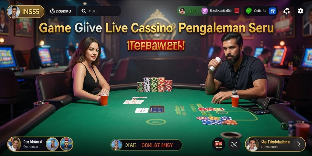 Tampilan gameplay realistis dari game Live Casino INS55.