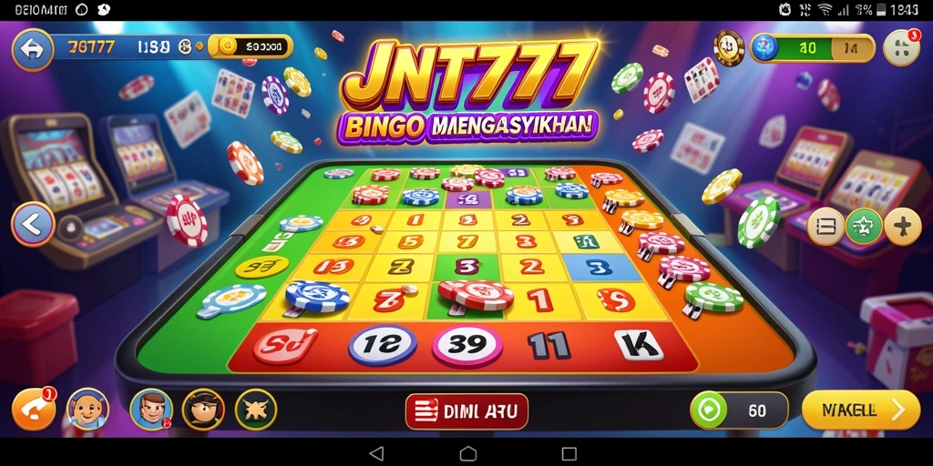 Tampilan gameplay Bingo yang menarik dan interaktif di JNT777.