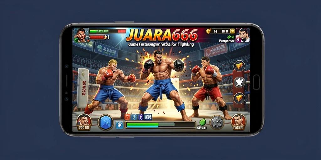 Screenshot JUARA666 menampilkan pertarungan karakter yang intens dan grafis yang memukau.