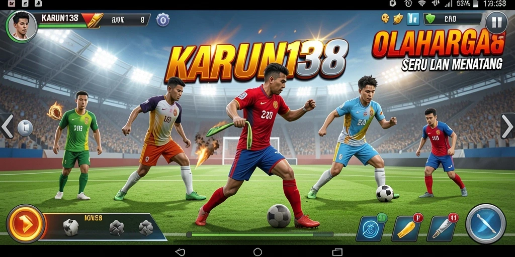 Screenshot gameplay <strong>KARUN138</strong> menunjukkan aksi seru dalam pertandingan olahraga.