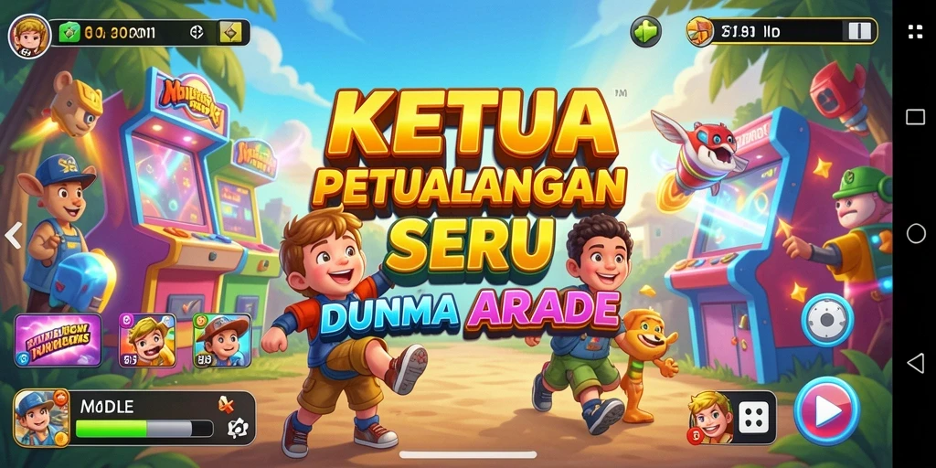 Gameplay KETUA yang seru dan mendebarkan di layar smartphone.
