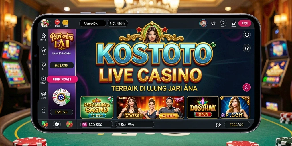 Tampilan gameplay yang mendebarkan dari KOSTOTO Live Casino.