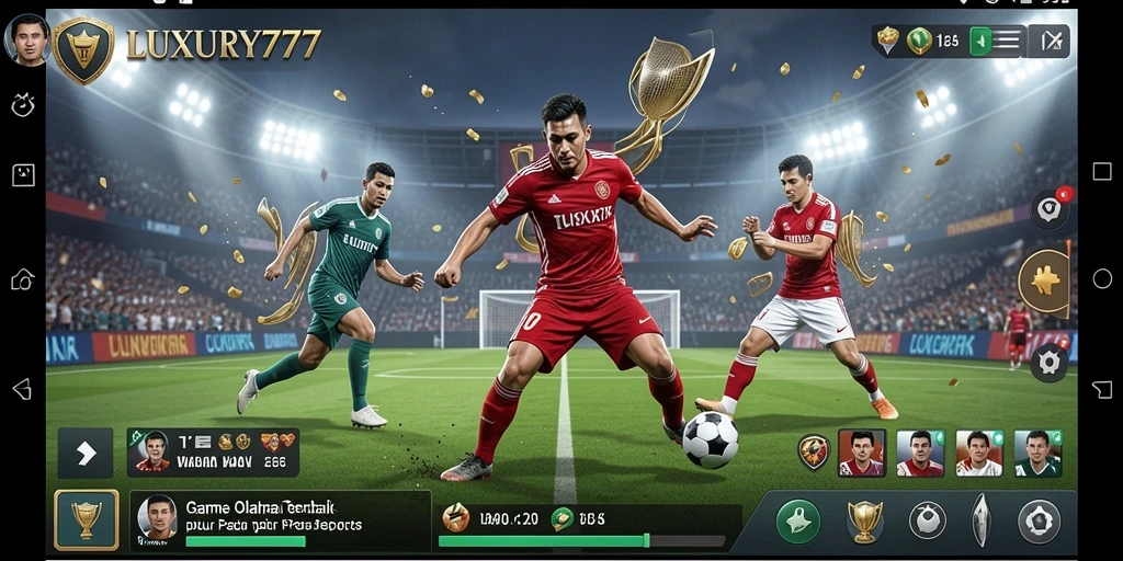 Tampilan mendebarkan dari gameplay <strong>LUXURY777</strong> yang penuh aksi olahraga.