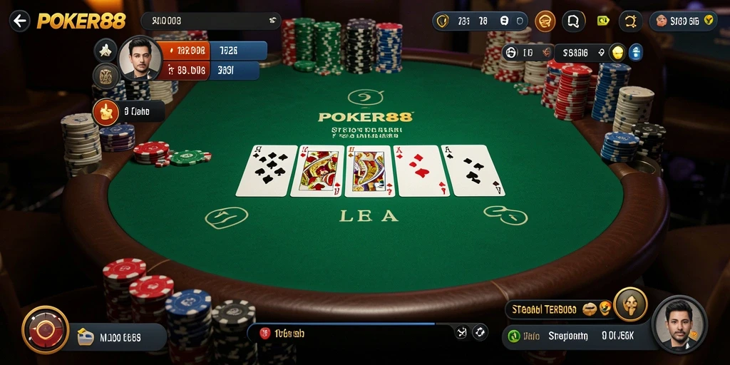 Tampilan gameplay POKER88 yang menarik dan interaktif.