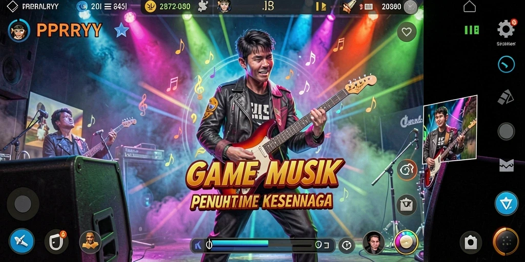 Tampilan gameplay PPRRYY yang penuh warna dan mendebarkan.