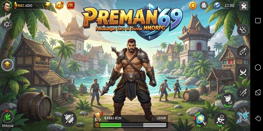 Tangkapan layar menarik dari gameplay <strong>PREMAN69</strong> menampilkan pertempuran epik antar pemain.