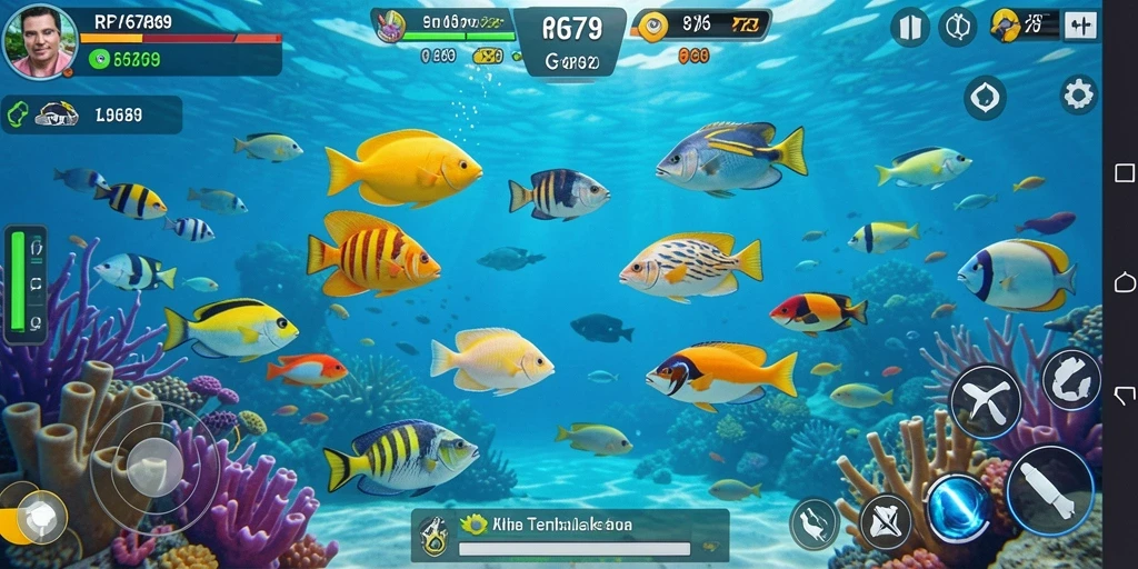 Tampilan gameplay RP6789 yang seru dalam menembak ikan.
