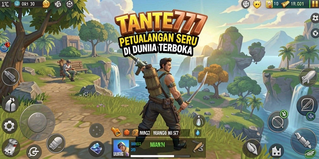 Tampilan gameplay TANTE777 yang menakjubkan dalam dunia terbuka.